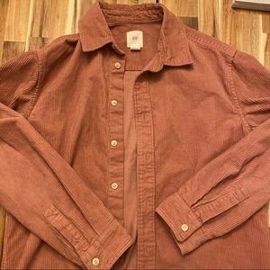 H&M Corduroy Button Down Shirt